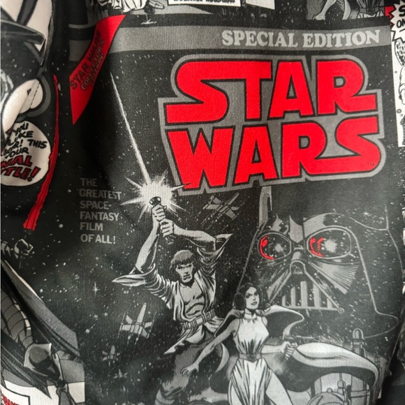 Star Wars comic hoodie, empire strikes back, men’s medium, black white and red - Picture 3 of 7